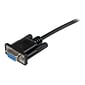 Startech® 6.6' F/F DB9 RS232 Serial Null Modem Cable; Black