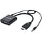 MANHATTAN Black HDMI Male to VGA Female with Audio Converter Cable