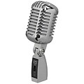 Pyle Classic Die-Cast Metal Retro-Style Dynamic Vocal Microphone, Silver (PDMICR68SL)