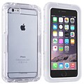 Insten® Hard Plastic Waterproof Cover Case Lanyard Use w/Apple iPhone 6 Plus, Clear/White (2062488)