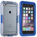 Insten® Hard Plastic Waterproof Cover Case Lanyard for Apple iPhone 6 Plus Clear/Blue (2062490)