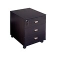 CorLiving Folio 3-Drawer Storage Cabinet, Black Espresso (WFP-180-C)
