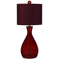 AF Lighting Mercer Hand-Blown Glass Table Lamp, Royal Red (8519TL)