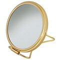 Frasco Polished Brass Beauty Mirror 7x Magnification 5.75 x 8 (FRA-64880)