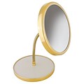 Frasco Polished Brass Beauty Mirror 5x Magnification 13.75 X 6.75 (FRA-66299)