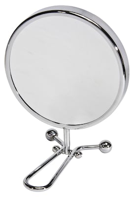 Naturally by Kingsley 10x Magnification Polished Chrome Beauty Mirror 11.25" x 6" (M-101)