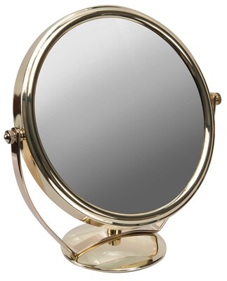 Naturally by Kingsley 10x Magnification Polished Beauty Mirror 9" x 9", Chrome (M-110)