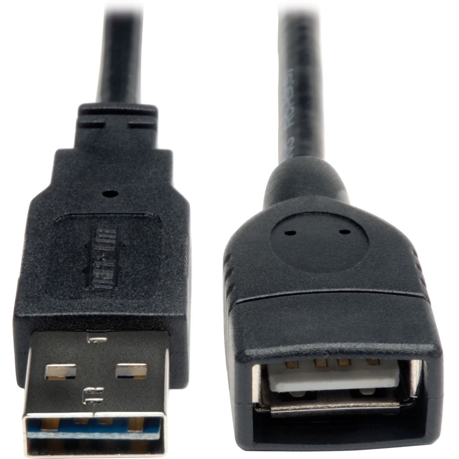 Tripp Lite 6 Universal Reversible Type-A USB/Type-A USB Male/Female Hi-Speed Extension Cable; Black (UR024-06N)