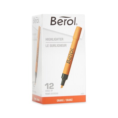 Berol 4009® Highlighter; Chisel Tip; Fluorescent Orange