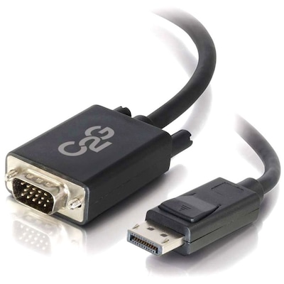 C2G ® 54333 10' DisplayPort to VGA Adapter Cable; Black