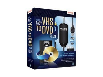 Corel Roxio® Easy VHS to DVD V3.0 Plus CD/DVD Burning Software; 1 User Box Pack, Windows (251000)