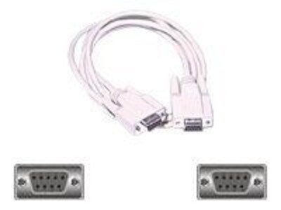C2G® 03044 6 DB9 to DB9 Female/Female Null Modem Cable, Beige