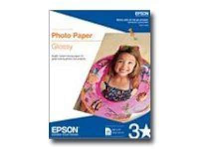 Epson ® Super B Glossy Photo Paper; 19 x 13, White, 20 Sheets/Pack (S041143)