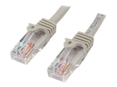 StarTech 45PATCH15GR Cat5e Patch Cable with Snagless RJ45 Connectors; 15ft, Gray