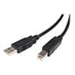 StarTech USB2HAB15 15' USB 2.0 A to B Cable, M/M, Black