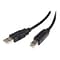 StarTech USB2HAB15 15 USB 2.0 A to B Cable, M/M, Black