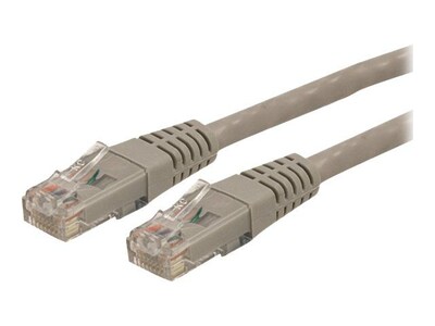 StarTech C6PATCH6GR 6ft Cat-6 Gray Molded RJ45 UTP Gigabit Patch Cable