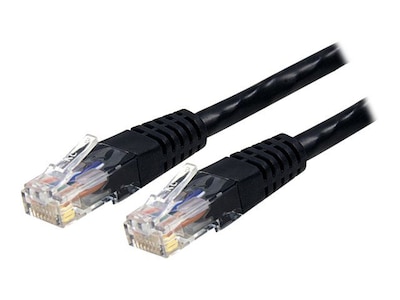 StarTech C6PATCH10BK 10ft Cat6 Black Molded RJ45 UTP Gigabit Patch Cable