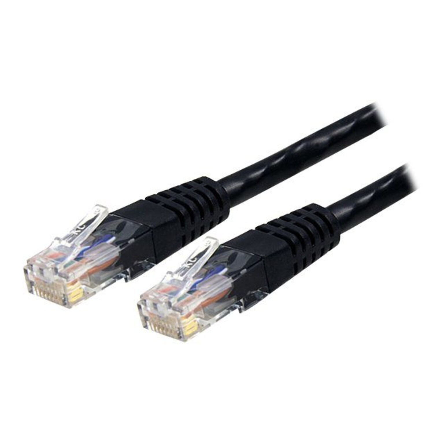 StarTech C6PATCH10BK 10ft Cat6 Black Molded RJ45 UTP Gigabit Patch Cable