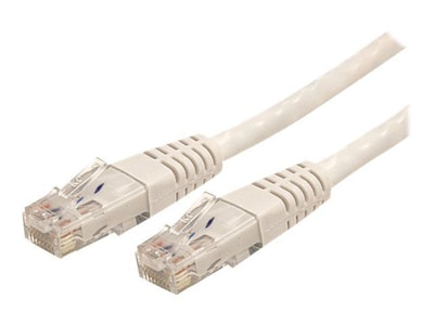 StarTech C6PATCH25WH 25ft Cat-6 White Molded RJ45 UTP Gigabit Patch Cable