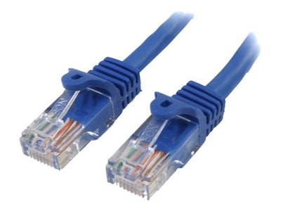 StarTech RJ45PATCH15 15ft Cat5e Blue Snagless RJ45 UTP Patch Cable