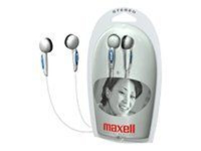 Maxell  EB-125 Outer-Ear Stereo Earphone; Black