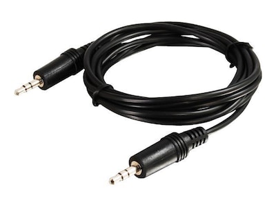 C2G® 40414 12' 3.5mm Stereo Male/Male Audio Cable; Black