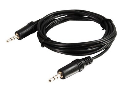 C2G ® 40412 3 Mini-Phone Audio Cable, Black