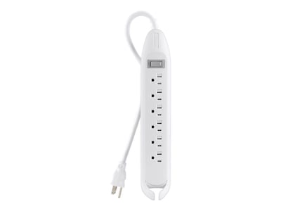 Belkin 4 6-Outlet Power Strip; White (F9D160-04)