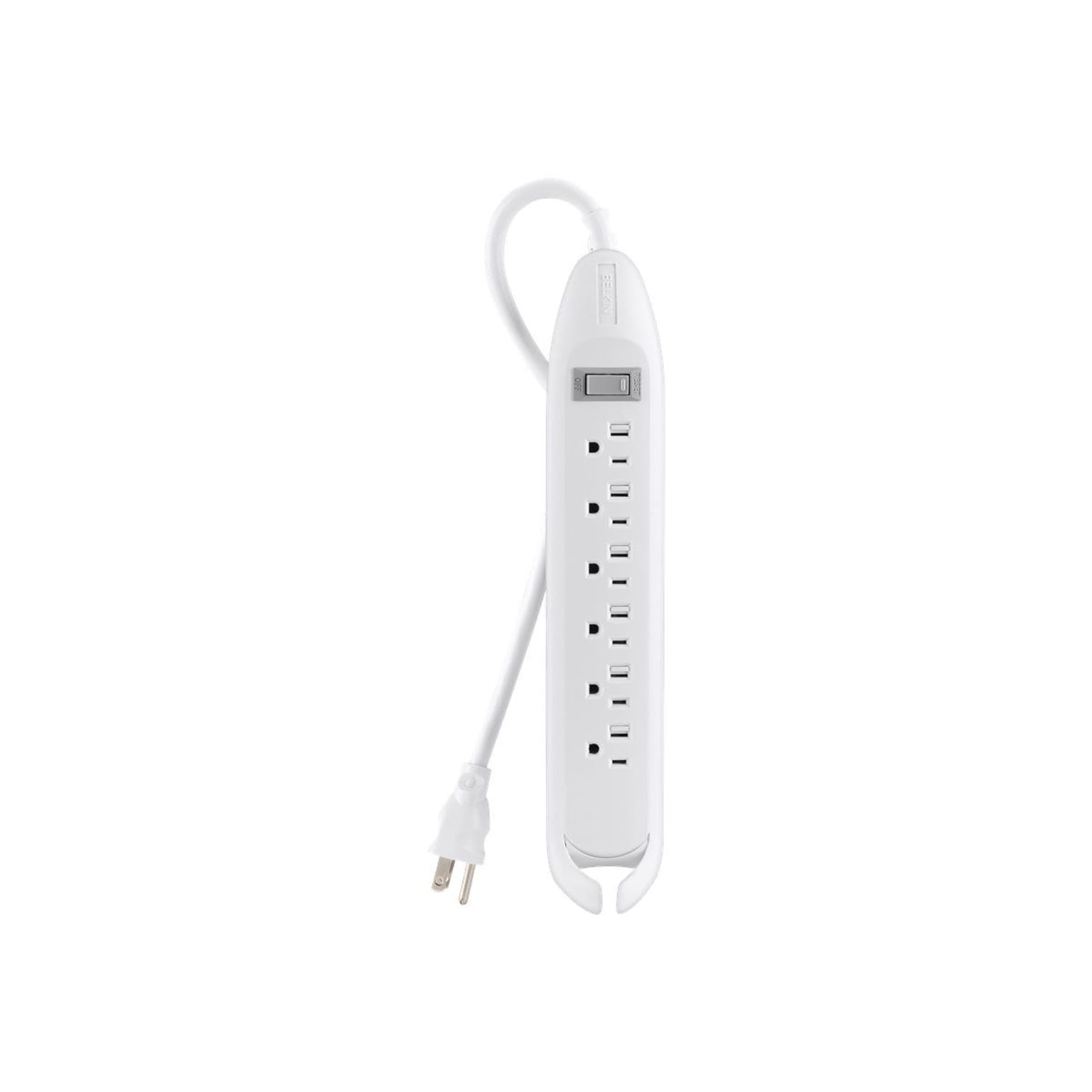 Belkin 4 6-Outlet Power Strip; White (F9D160-04)