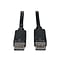 Tripp Lite P580 6 DisplayPort Male/Male Monitor Cable with Latches; Black