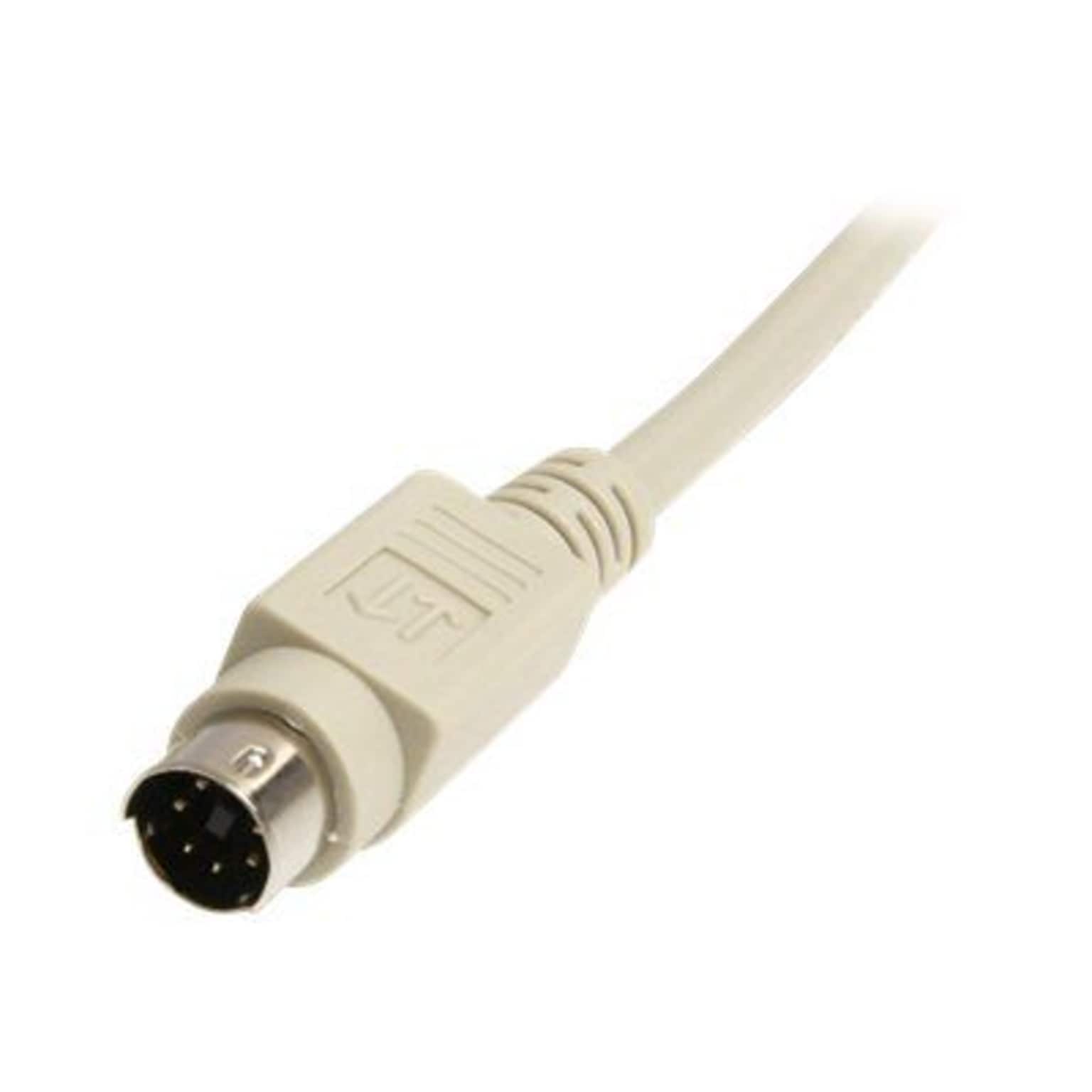 StarTech 6 PS/2 Male to Female Keyboard/Mouse Extension Cable, Beige (KXT102)