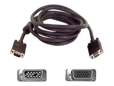 Belkin™ PRO Series 10 HD-15 VGA Male/Female High-Integrity SVGA Monitor Extension Cable; Gray