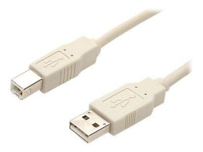 StarTech USBFAB_3 3ft A to B USB 2.0 Cable, M/M, Beige