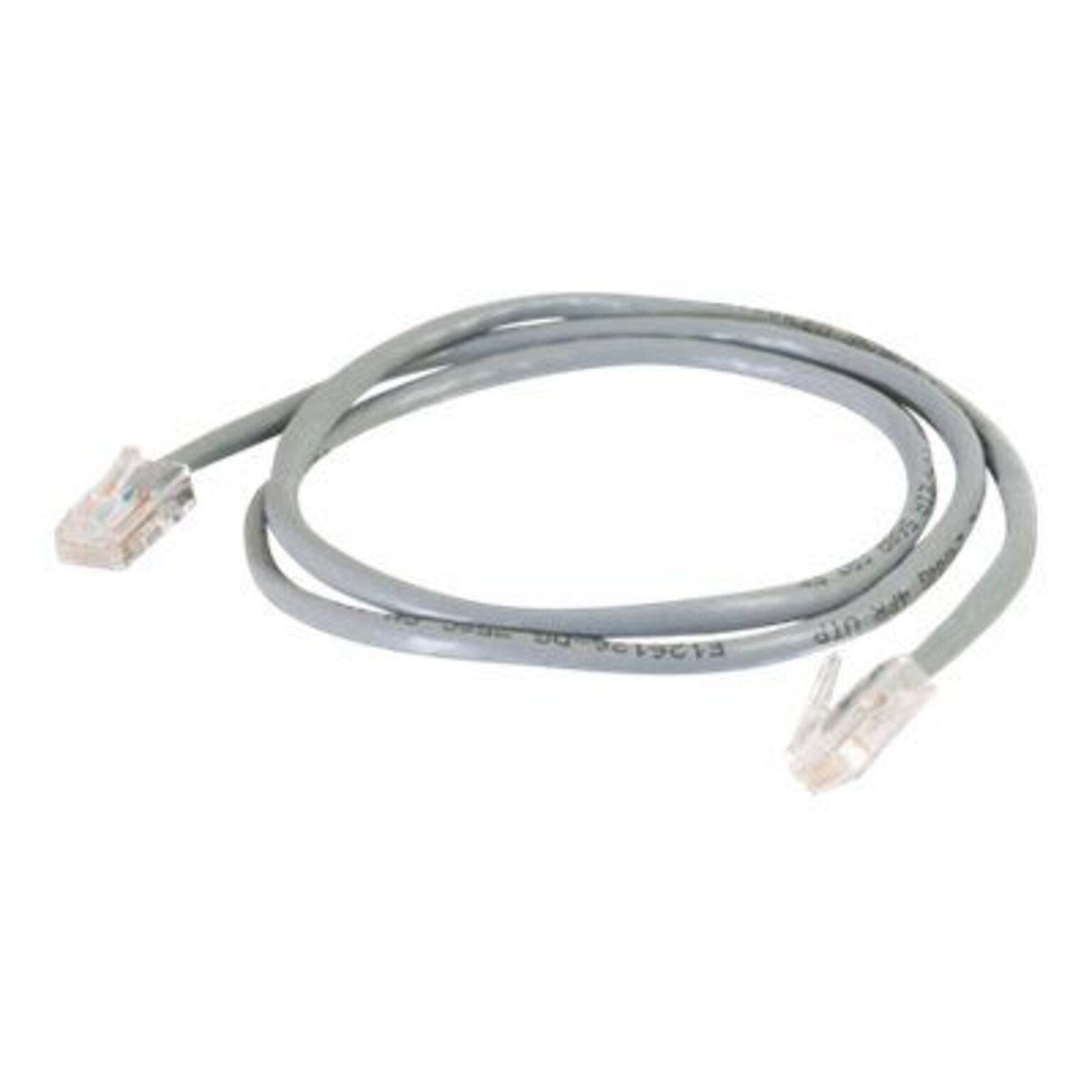 10ft Cat5e Non-Booted Unshielded (UTP) Network Patch Cable - Gray