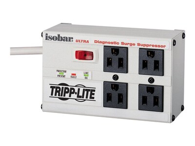 Tripp Lite ISOBAR4ULTRA 4-Outlet 3330 J Surge Protector; 6' Cord