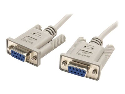 StarTech 10ft DB9 RS232 Serial Null Modem Cable F/F