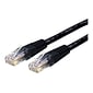 StarTech C6PATCH7BK 7ft Cat 6 Black Molded RJ45 UTP Gigabit Cat6 Patch Cable; 7ft Patch Cord