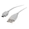 StarTech 3 USB 2.0 A to Mini USB B Male to Male Cable, Gray (USB2HABM3)