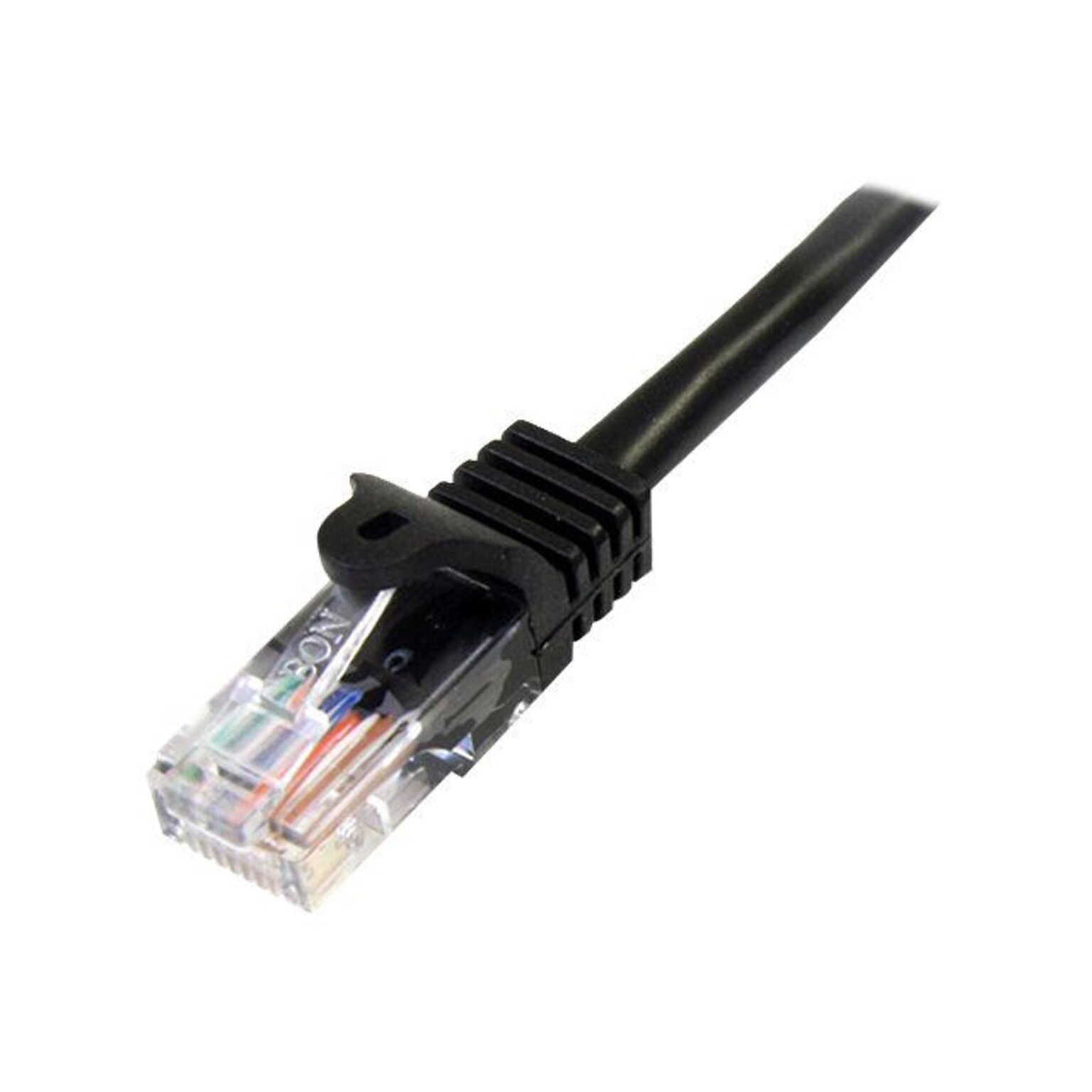 StarTech 45PATCH15BK Cat5e Patch Cable with Snagless RJ45 Connectors; 15ft, Black