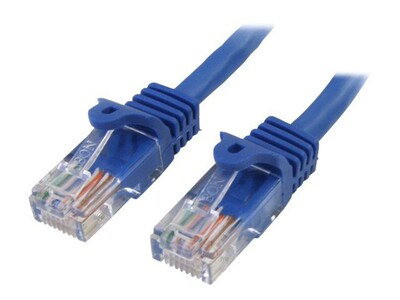 StarTech RJ45PATCH5 5ft Cat5e Blue Snagless RJ45 UTP Cat 5e Patch Cable