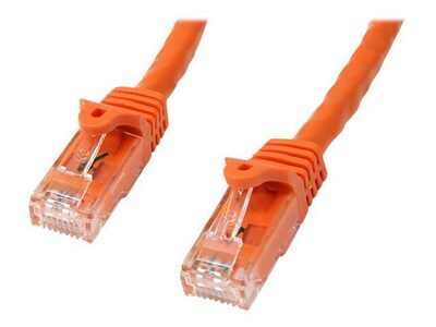 StarTech N6PATCH10OR Cat6 Patch Cable with Snagless RJ45 Connectors; 10ft, Orange