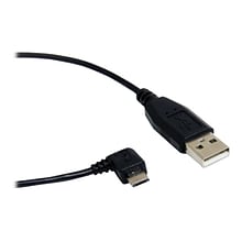 StarTech UUSBHAUB1RA 1ft Micro USB Cable, A to Right Angle Micro B