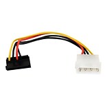 StarTech 6in 4 Pin Molex to Right Angle SATA Power Cable Adapter
