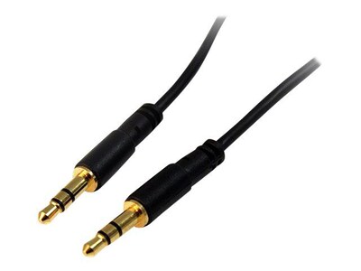 StarTech MU10MMS 10ft Slim 3.5mm Stereo Audio Cable; M/M