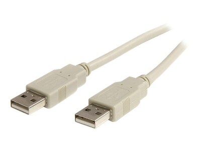 StarTech USBFAA_6 6ft Beige A to A USB 2.0 Cable; M/M