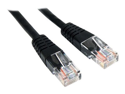 StarTech M45PATCH6BK 6ft Cat5e Black Molded RJ45 UTP Cat 5e Patch Cable