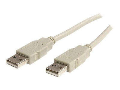 StarTech USBFAA3 3ft Beige A to A USB 2.0 Cable, M/M