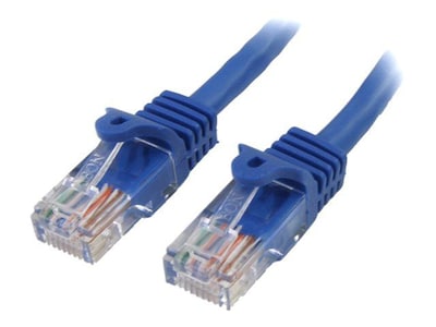 StarTech RJ45PATCH10 Cat5e Patch Cable with Snagless RJ45 Connectors; 10ft, Blue