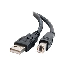 C2G 28104 5m Type A USB 2.0 to Type B USB 2.0 Male/Male Data Transfer Cable; Black